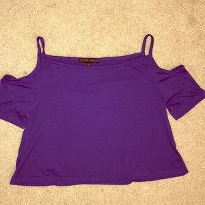 Over the Shoulder Crop Top